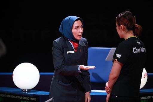 قضاوت داور المپیکی تنیس روی میز ایران در توکیو