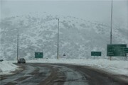 بارش برف پائیزی مهمان سه شهرستان مازندران شد