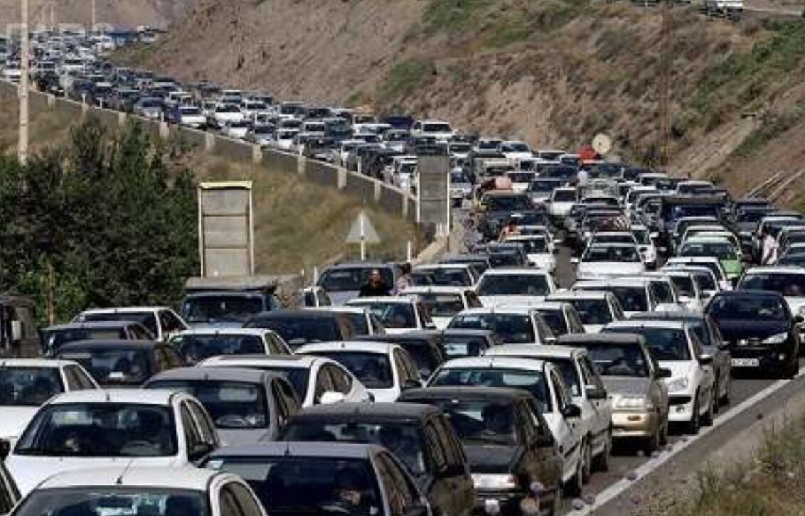 ترافیک سنگین در جاده های البرز