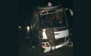 تصادف اتوبوس در البرز ۲ کشته و ۱۱ مصدوم داشت 