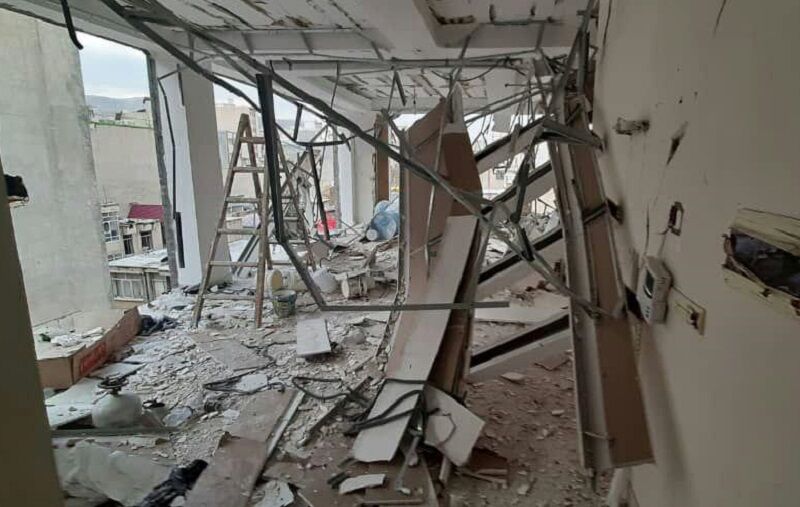 انفجار گاز به تعدادی از واحدهای مسکونی کرمانشاه خساراتی وارد کرد 