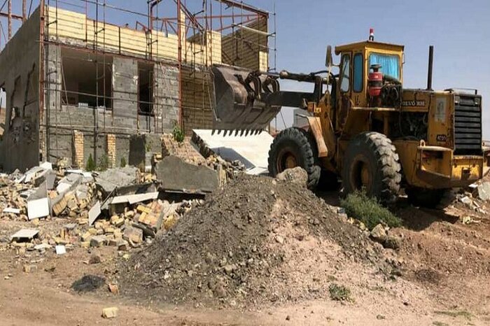 ۱۹ مورد ساخت و ساز غیرمجاز در قزوین تخریب شد
