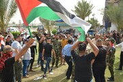 تجمع و راه پیمایی مردم عراق در حمایت از فلسطین