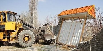 ۱۳۱ فقره ساخت وساز غیرمجاز در  اراضی کشاورزی فردیس تخریب شد