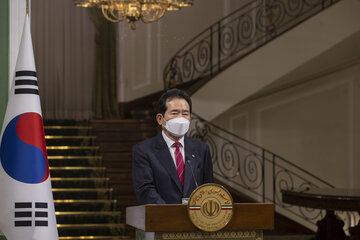 استقبال رسمی  از نخست وزیر کره جنوبی
