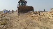 رفع تصرف ۳۱۰ متر مربع از اراضی ملی قشم