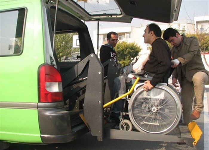 استقرار پنج دستگاه خودرو ون ویژه جابه جایی معلولان در شیراز