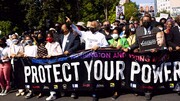 تظاهرات در شهرهای مختلف آمریکا برای محافظت از حق رای