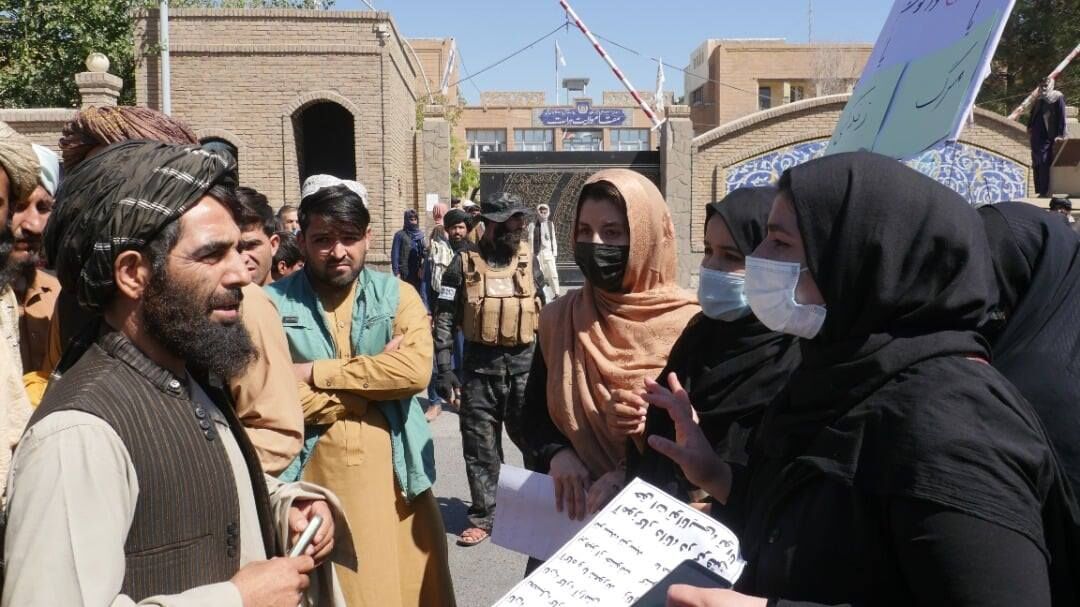 نخستین تظاهرات زنان در هرات تحت تسلط طالبان - ایرنا