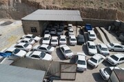 انبار احتکار ۴۰ میلیارد ریالی خودرو در مهاباد کشف شد
