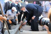 ریل‌گذاری خط آهن همدان- سنندج با حضور وزیر راه و شهرسازی آغاز شد