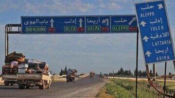 تردد در بزرگراه بین‌المللی حلب - دمشق از سر گرفته شد 