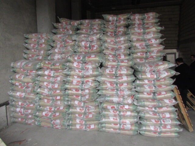 35 تن برنج احتکاری در مشگین‌شهر کشف شد
