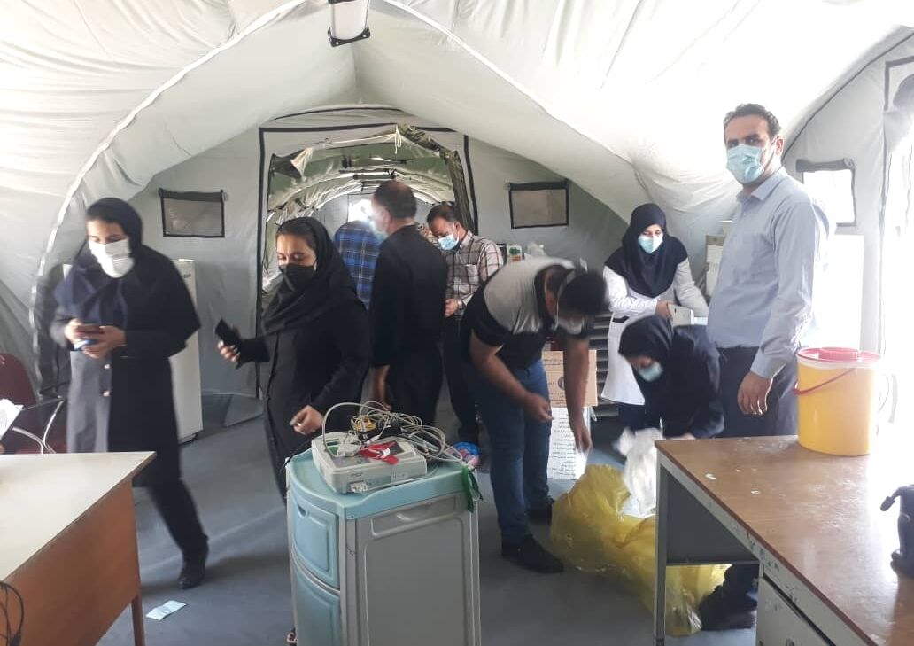 بیمارستان صحرایی در دوراهک بوشهر برپا شد