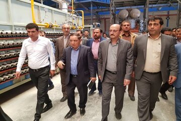 یک کارخانه در تاکستان بعد از هفت سال به چرخه تولید بازگشت