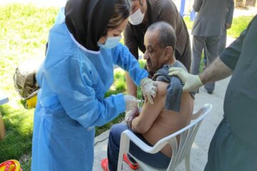 واکسیناسیون معلولان در مهاباد
