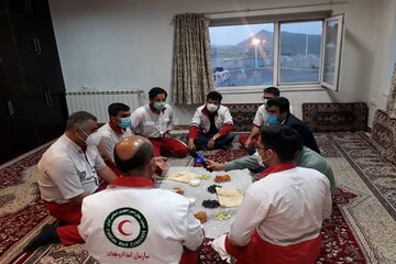 افطار به افق پایگاه امداد و نجات صلوات‌آباد سنندج