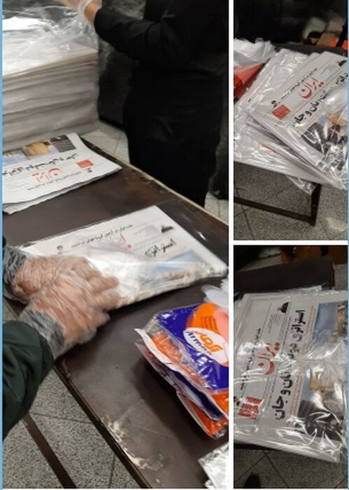 روزنامه ایران از امروز بصورت بسته بندی و همراه دستکش توزیع می‌شود