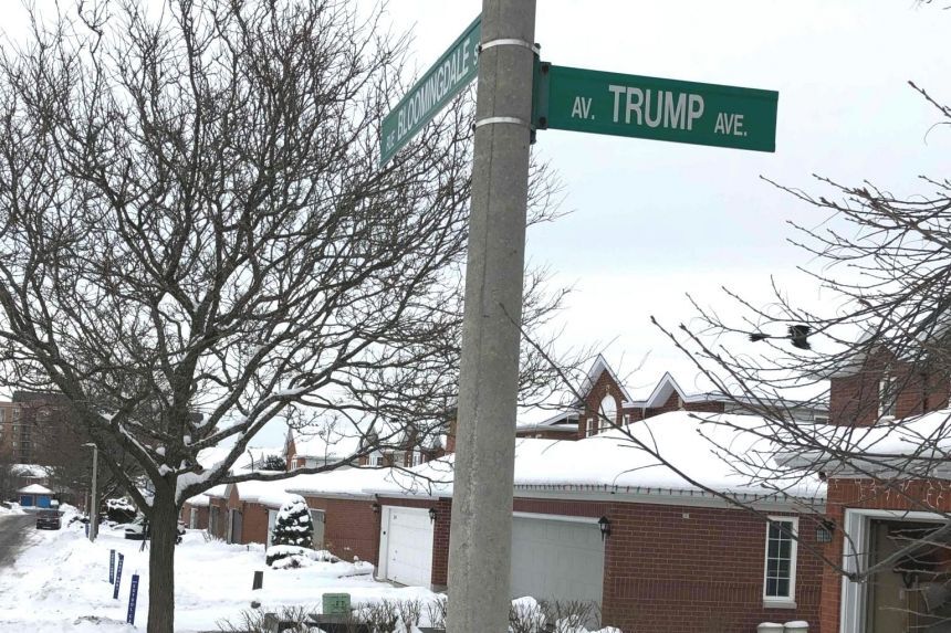 کانادایی‌ها نام ترامپ را از خیابانی در پایتخت حذف کردند 