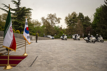 استقبال رسمی  از نخست وزیر کره جنوبی