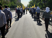 پیاده‌روی دانشجویان سراسر کشور از دانشگاه تهران تا حرم امام(ره)