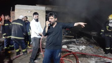آتش سوزی منطقه عامری اهواز