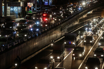 ترافیک آخر سال در بزرگراه نواب تونل توحید