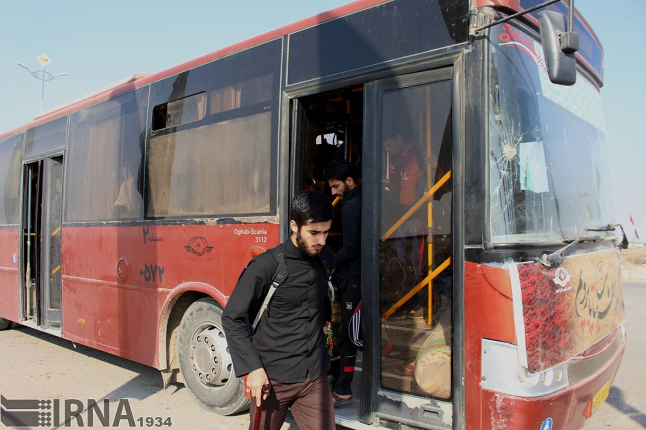 پیش بینی ۴۰۰ دستگاه اتوبوس برای جابجایی زائران در مرزهای خوزستان