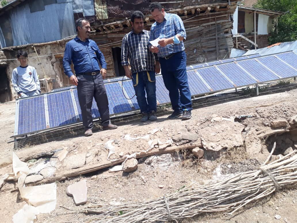 برق روستای آق‌سو در خلخال از طریق پنل‌های خورشیدی تامین می‌شود 