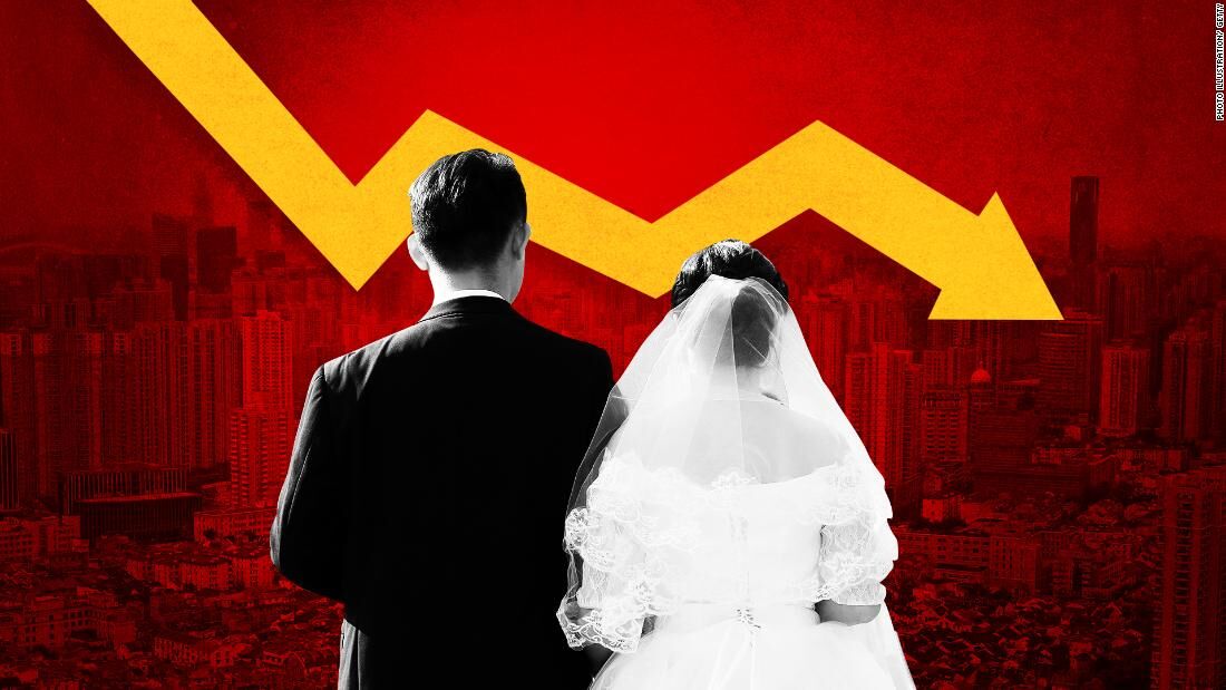 کاهش شدید ازدواج در چین