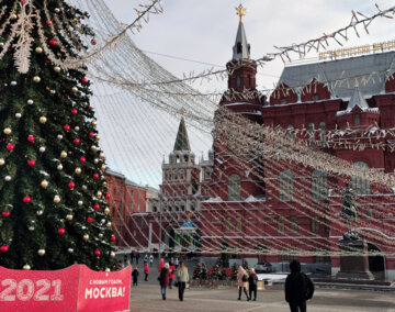 سال نوی میلادی در مسکو