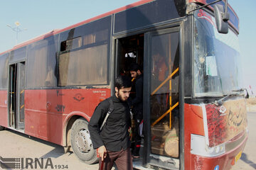 ۴۰۰ دستگاه اتوبوس برون شهری از فردا در مرز مهران مستقر می شود