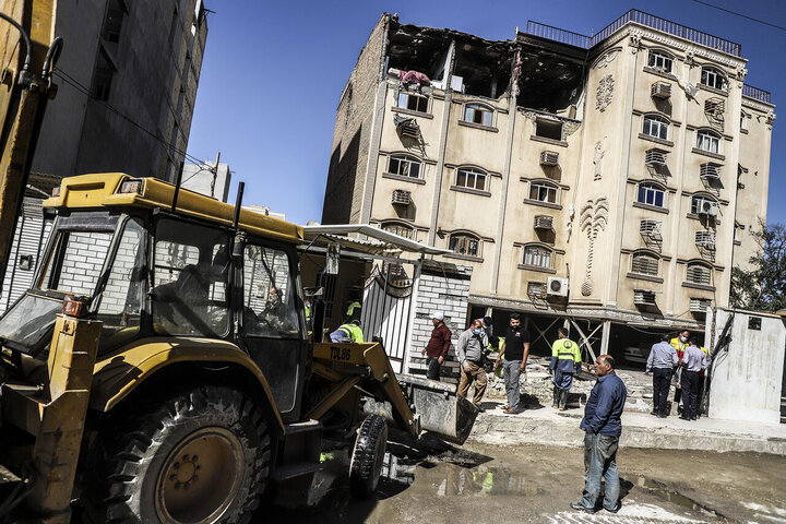 انفجار گاز در یک مجتمع مسکونی در اهواز