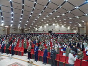 گردهمایی هزار نفری دانش‌آموزان بسیجی در مشهد برگزار شد